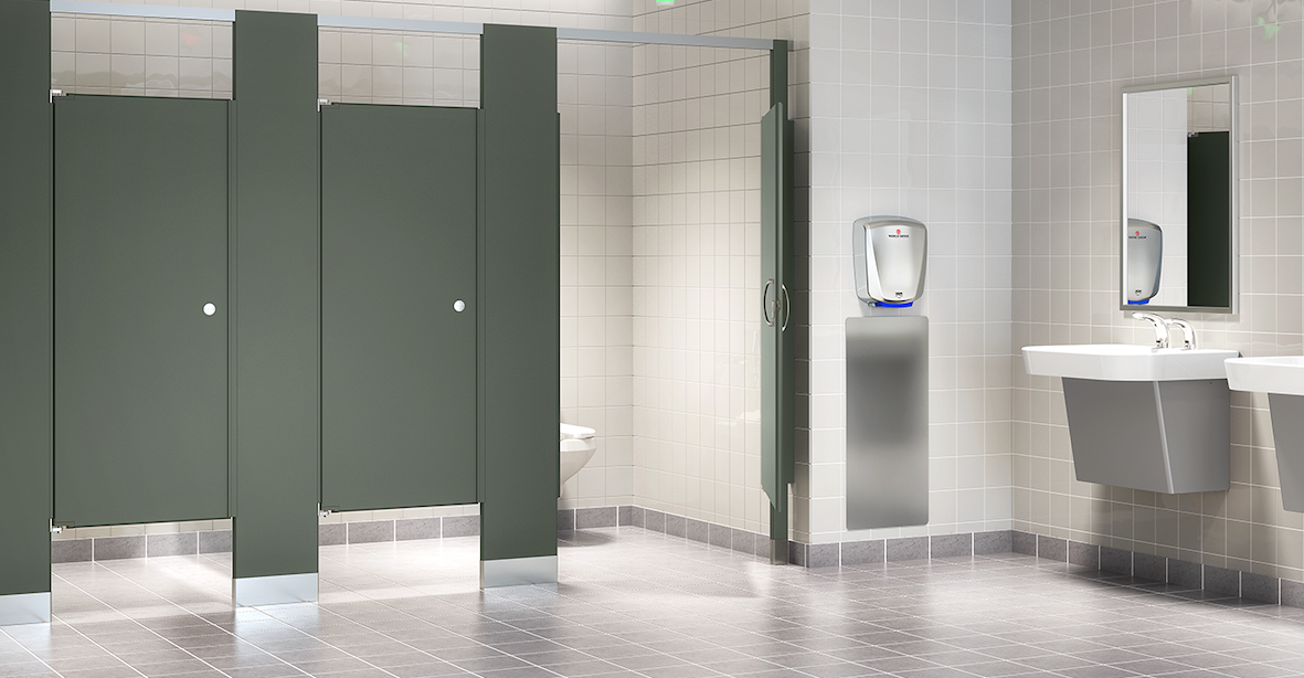 Hadrian Powder Coated Metal Bathroom Partitions - Prestige Distribution