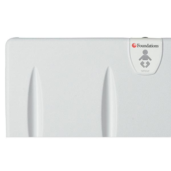 Foundations Classic Horizontal Surface Mount Baby Changing Station with EZ Mount Backer Plate Included - Prestige Distribution