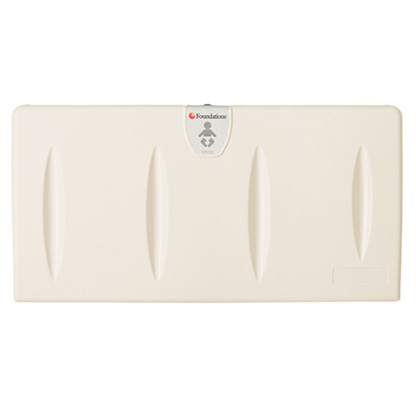 Foundations Classic Horizontal Surface Mount Baby Changing Station with EZ Mount Backer Plate Included - Prestige Distribution