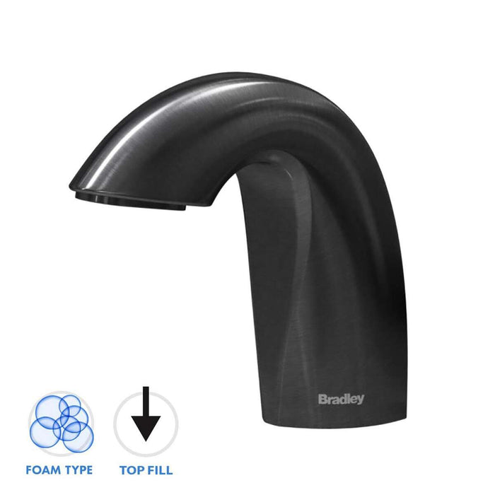 Bradley 6-3100-RLT Crestt Series Top Fill Deck Mounted Soap Dispenser - Liquid - Prestige Distribution