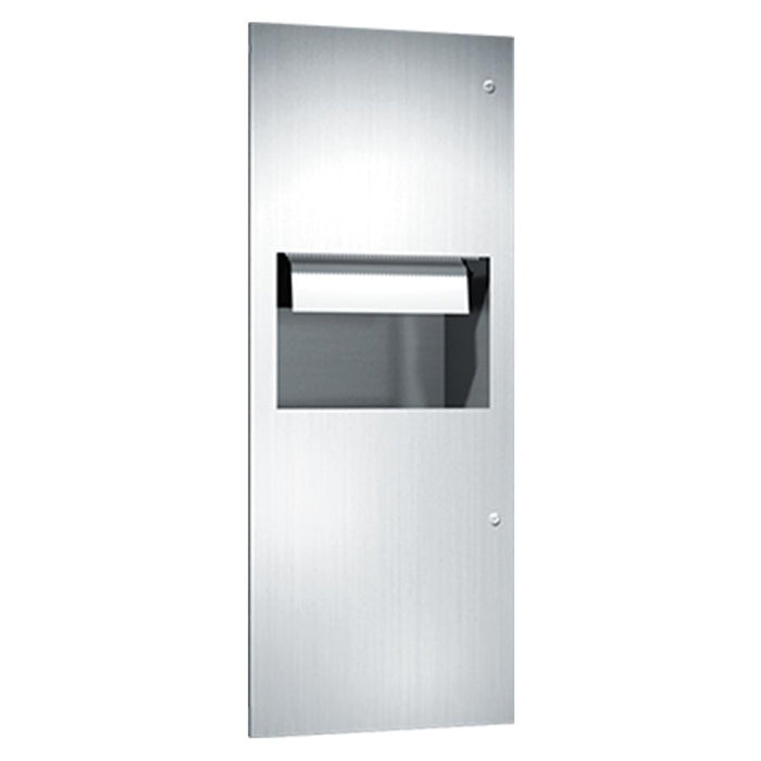 ASI 64696A Simplicity Automatic Roll Paper Towel Dispenser & Waste Receptacle Recessed - Satin - Prestige Distribution