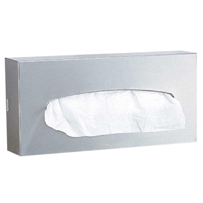 Bobrick B8397 Facial Tissue Dispenser Surface Mounted - Satin - Prestige Distribution