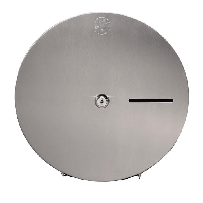 Bradley 5424-0000 Bradex Toilet Paper Dispenser Single Roll Surface Mounted - Satin - Prestige Distribution