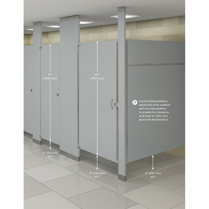 Bradley Toilet Partitions - Stainless Steel - Prestige Distribution