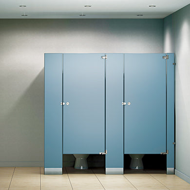 Global Partitions Color-Thru Phenolic Toilet Partition - Prestige Distribution