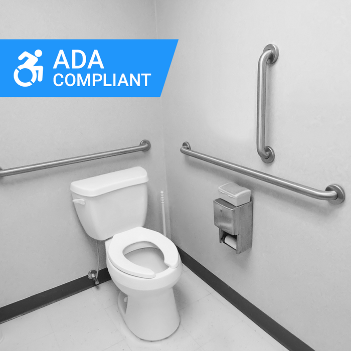 Bradley 8120 3 Pack Commercial Restroom Grab Bar Bundle - Prestige Distribution