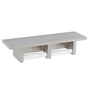 Gamco SPH-2 Surface-Mounted Shelf with Toilet Tissue Dispenser - Double Roll - Prestige Distribution