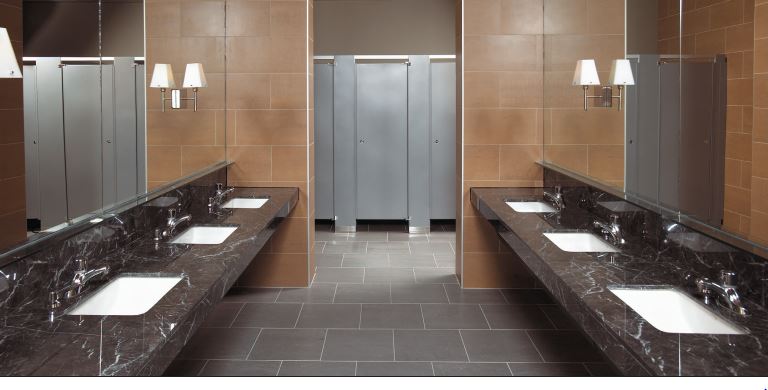 Hadrian Powder Coated Metal Toilet Partition - Prestige Distribution