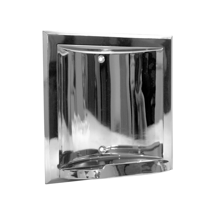 ASI 0404-DZ Soap Dish Zamac Dry Wall Recessed - Triple Plated - Prestige Distribution