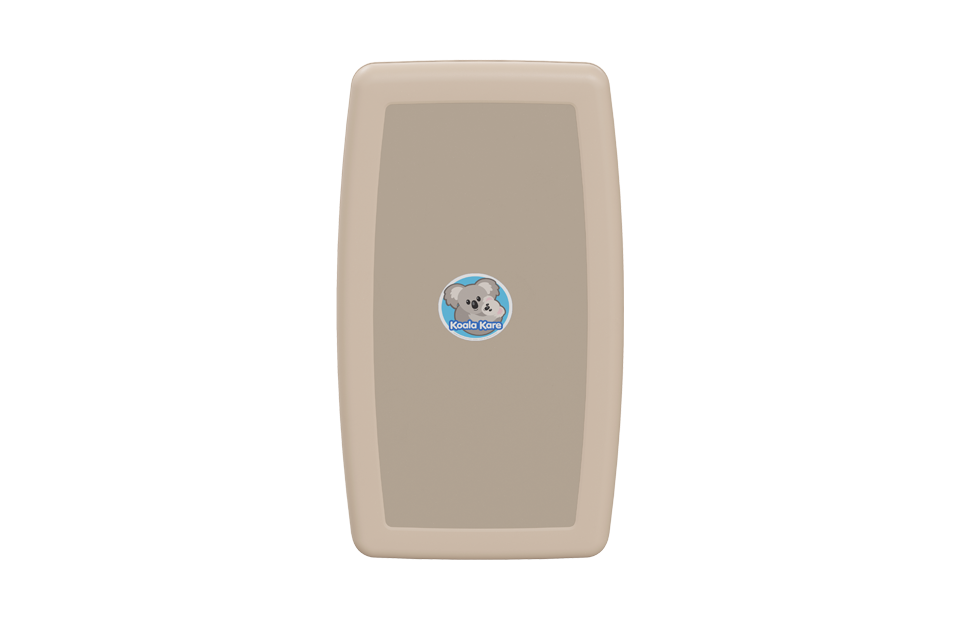 Koala KB301 Beige Baby Changing Station - Vertical Closed - Prestige Distribution