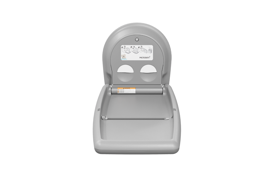 Koala KB301 Grey Baby Changing Station - Vertical Open - Prestige Distribution
