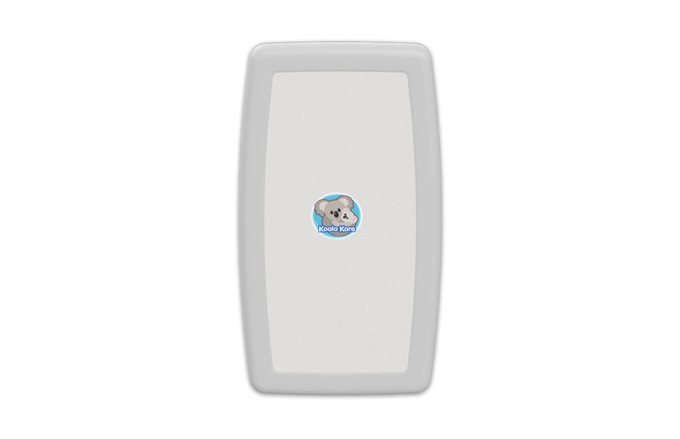 Koala KB301 White Granite Baby Changing Station - Vertical Closed - Prestige Distribution