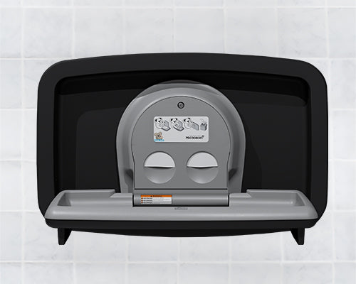 Koala Kare KB310-SSRE-MBLK Matte Black Horizontal Baby Changing Statio ...