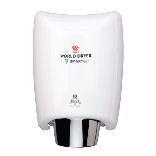 World Dryer K-974A2 SMARTdri Automatic Hand Dryer Aluminum Surface Mounted - White - Prestige Distribution