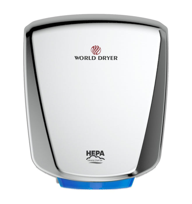 World Dryer VERDEdri Q-972A2 Stainless Steel Polish Hand Dryer - Prestige Distribution