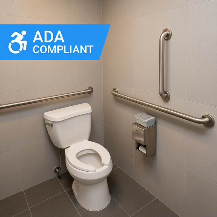 Bradley 8120 3 Pack Commercial Restroom Grab Bar Bundle - Prestige Distribution