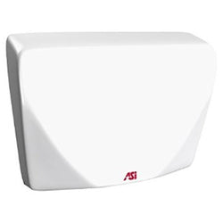 ASI 0184 Automatic Hand Dryer Stainless Steel Surface Mounted - White