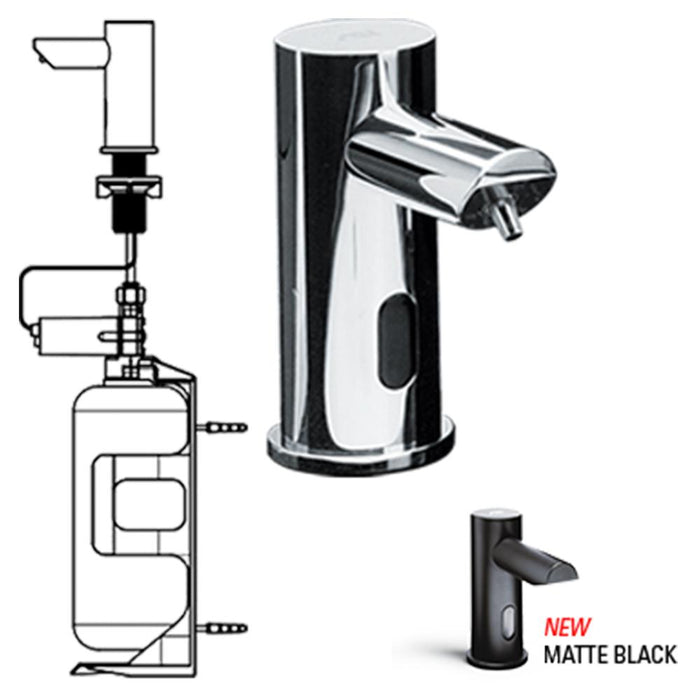 ASI 0394-1A EZ Fill Automatic Foam Soap Dispenser 33.8 oz. w/ 1 Liter Bottle Vanity Mounted - Prestige Distribution