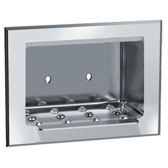 ASI 0400 Soap Dish Stainless Steel Dry Wall Recessed - Bright - Prestige Distribution