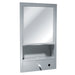 ASI 0430-9 Traditional All Purpose Cabinet w/ Shelf, Mirror, Towel & Liquid Soap Dispenser Surface Mounted - Satin - Prestige Distribution