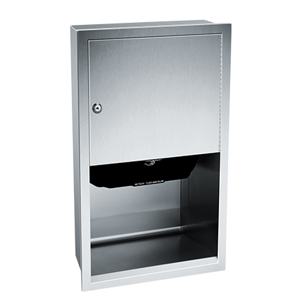 ASI 045210AC Traditional Automatic Paper Towel Dispenser Recessed - Satin - Prestige Distribution