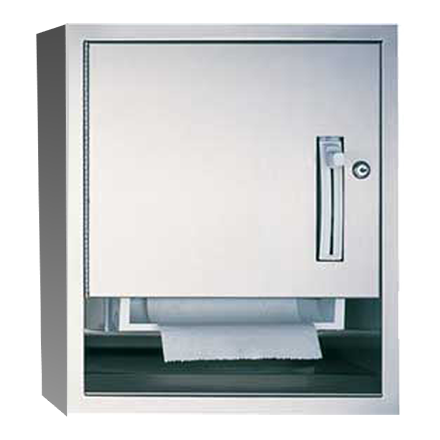 ASI 04523-9 Traditional Roll Paper Towel Dispenser Surface Mounted - Satin - Prestige Distribution