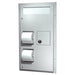 ASI 0481-HCR Toilet Seat Cover & Toilet Tissue Dispenser w/ Sanitary Napkin Disposal Dual Access Partition Mounted - Prestige Distribution