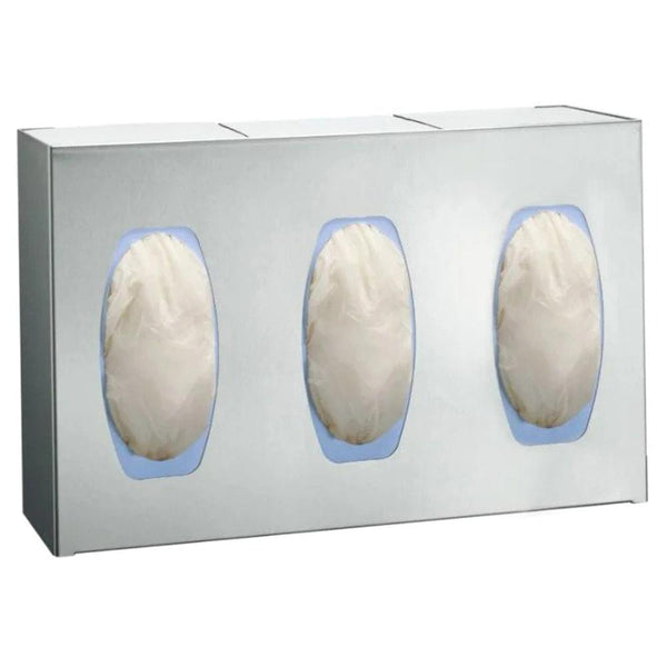 ASI 0501-3 Surgical Glove Dispenser 3 Box Surface Mounted - Satin - Prestige Distribution