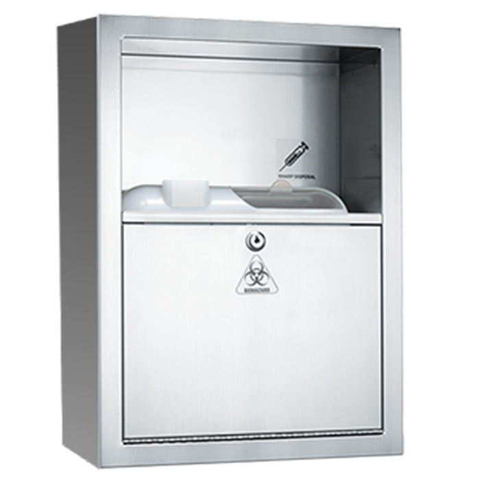 ASI 0548-9 Sharps Disposal Cabinet Surface Mounted - Satin - Prestige Distribution