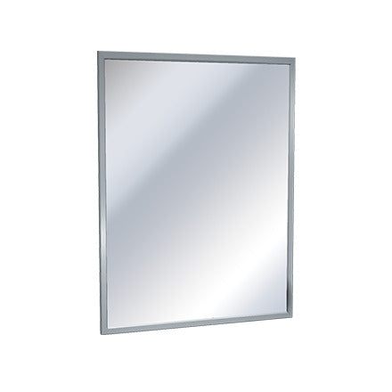 ASI 10-0620 Series 24" Plate Glass with Stainless Steel Chan-Lok Frame Mirror - Prestige Distribution