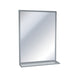 ASI 10-0625 Plate Glass Stainless Steel Chan-Lok with Shelf Angle Frame Mirror - Prestige Distribution