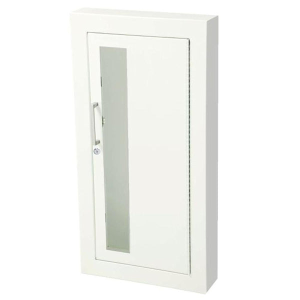 JL Industries 1016W10 Ambassador Fire Extinguisher Cabinet Vertical Duo Panel w/ Pull Handle & SAF-T-LOK - Prestige Distribution