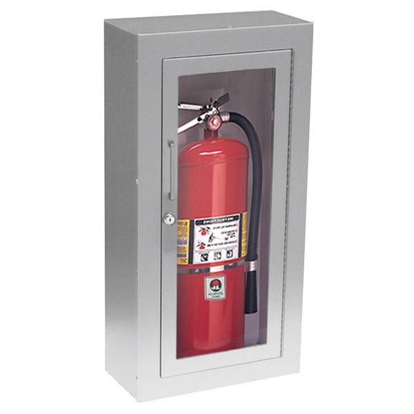 JL Industries 1023G10 Academy Fire Extinguisher Cabinet Full Glass w/ Pull Handle & SAF-T-LOK - Prestige Distribution