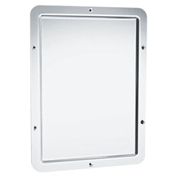 ASI 107-14 Mirror Security Framed w/ Rounded Corner Front Mounted