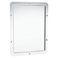 ASI 107 Mirror Security Framed w/ Rounded Corner Front Mounted