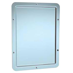 ASI 108 Mirror Security Framed w/ Rounded Corner Chase Mounted