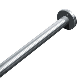 ASI 1204-1 End Flanges for Shower Curtain Rod - One Pair