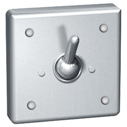 ASI 123 Clothes Hook Single Security Square Front Mounted - Satin