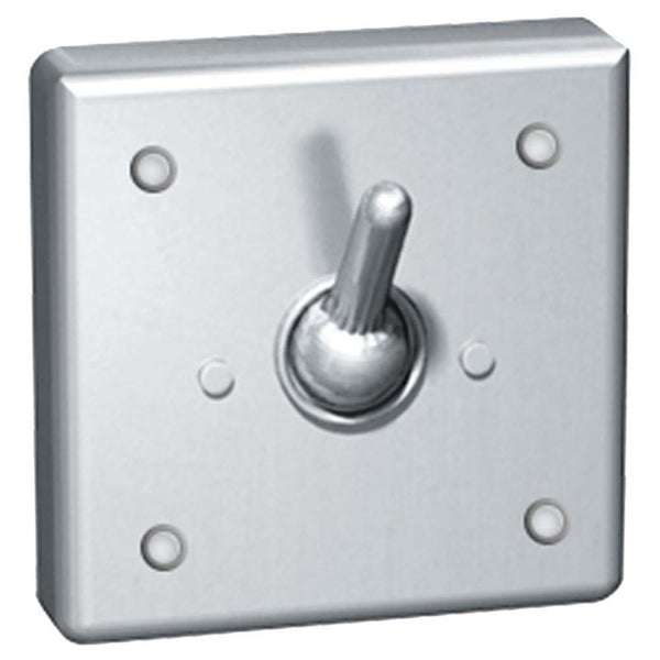 ASI 123 Clothes Hook Single Security Square Front Mounted - Satin - Prestige Distribution