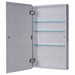 Ketcham 126 Euroline Series Single Door Medicine Cabinet - Surface Mounted - Prestige Distribution