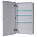 Ketcham 126 Euroline Series Single Door Medicine Cabinet - Flush Mounted - Prestige Distribution