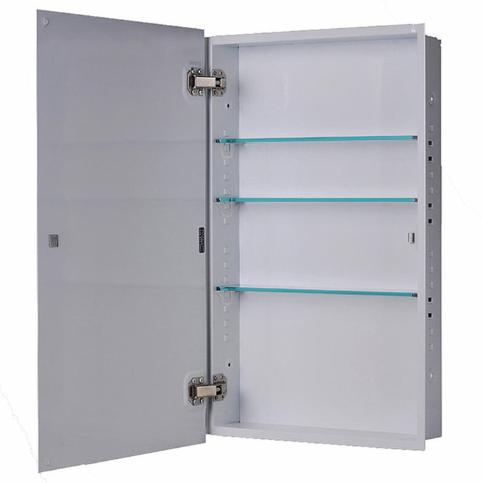 Ketcham 131PE-PR Euroline Series Mirror Door Medicine Cabinet - Partially Recessed - Prestige Distribution