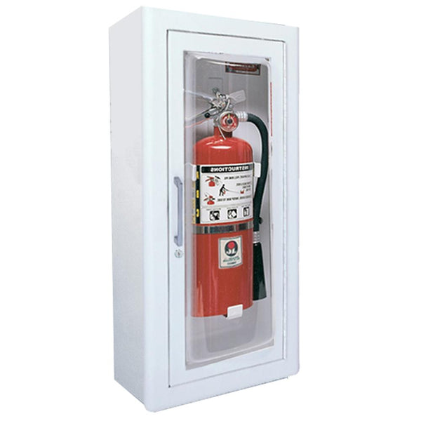 JL Industries 1513G25 Clear VU Fire Extinguisher Cabinet Full Glass w/ Pull Handle & SAF-T-LOK - Prestige Distribution