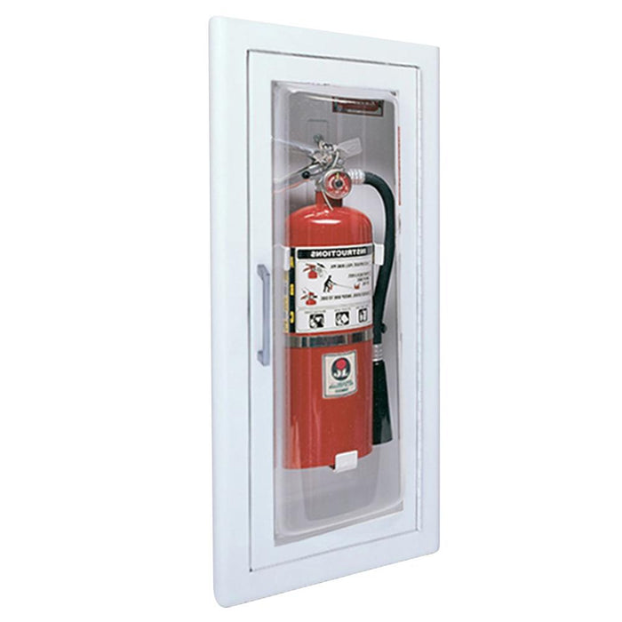 JL Industries 1515F25 Clear VU Fire Extinguisher Cabinet Full Glass w/ Pull Handle - Prestige Distribution