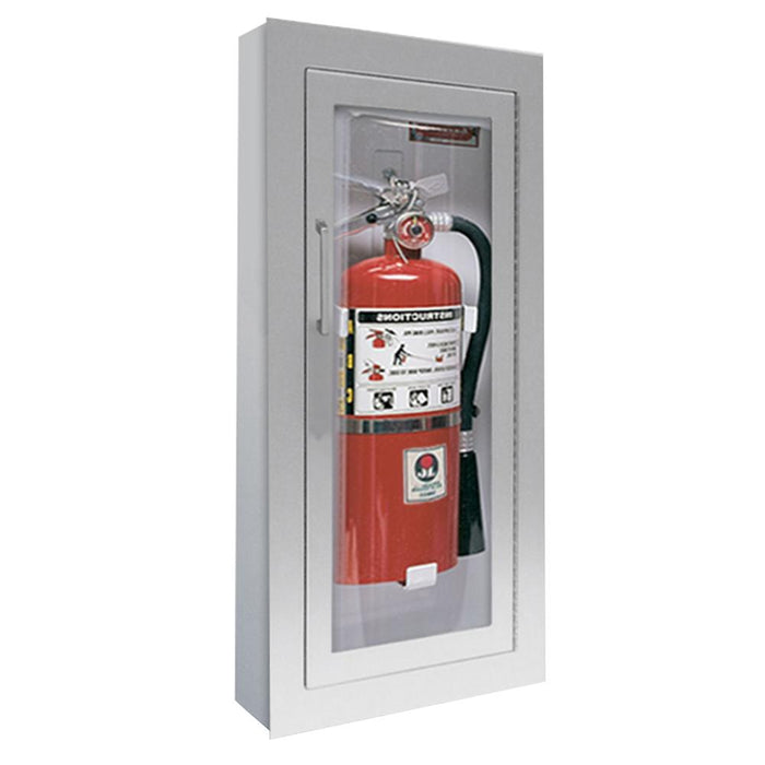 JL Industries 1526F25 Clear VU Fire Extinguisher Cabinet Clear Acrylic Full Glazing w/ Pull Handle - Prestige Distribution