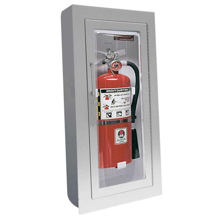 JL Industries 1527G25 Clear VU Fire Extinguisher Cabinet Clear Acrylic Full Glazing w/ Pull Handle & SAF-T-LOK - Prestige Distribution