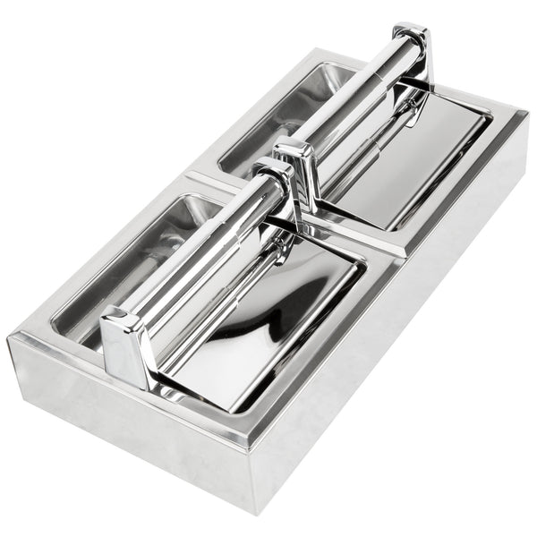 Bobrick B6999 Toilet Paper Dispenser w/ Hood Dual Roll Surface Mounted - Prestige Distribution