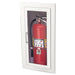 JL Industries 1815F10FX2 Ambassador Fire Extinguisher Cabinet Full Glass w/ Pull Handle Fire Rated - Prestige Distribution
