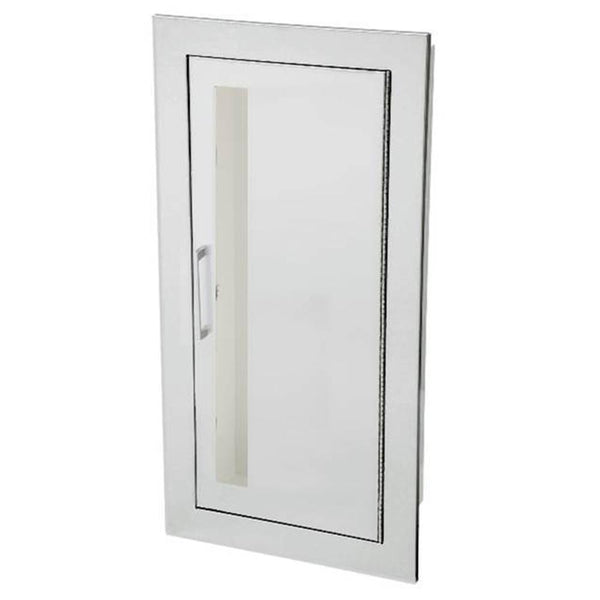 JL Industries 1825V10FX2 Academy Fire Extinguisher Cabinet Clear Acrylic Vertical Duo w/ Pull Handle Fire Rated - Prestige Distribution
