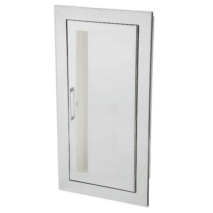 JL Industries 1825V10 Academy Fire Extinguisher Cabinet Clear Acrylic Vertical Duo w/ Pull Handle - Prestige Distribution
